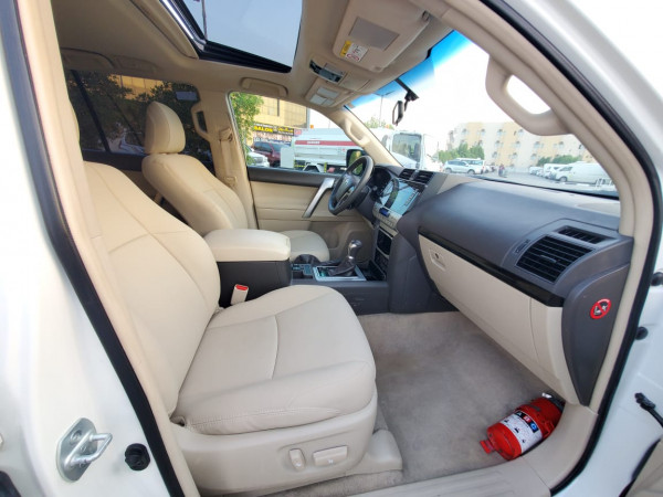 Toyota LAND CRUISER PRADO 2019  White LHD Gasoline AT SUV 4WD view 2