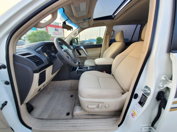 Toyota LAND CRUISER PRADO 2019  White LHD Gasoline AT SUV 4WD view 9
