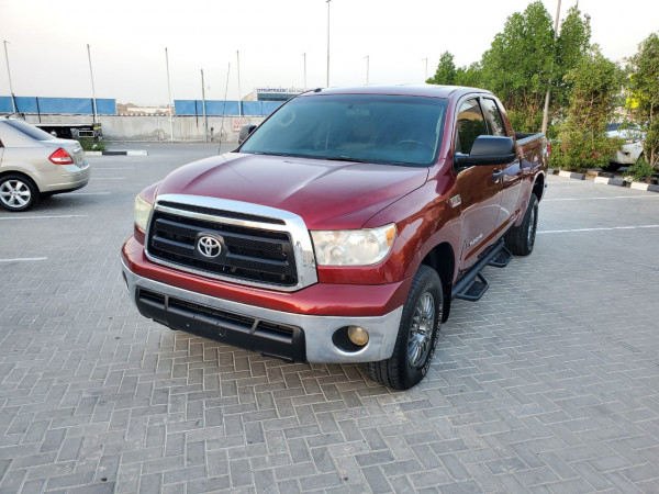 Toyota Tundra 2010  Red LHD Petrol AT Pickup 4WD view 3