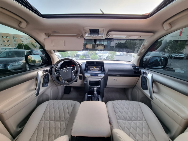 Toyota LAND CRUISER PRADO 2018  White LHD Gasoline AT SUV 4WD view 2