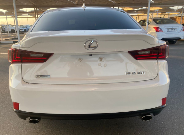 Lexus IS 200 2016  White LHD Gasoline AT Sedan 2WD view 6