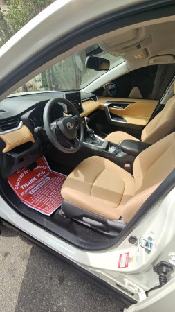 Toyota RAV 4 2019  White LHD Petrol AT SUV 4WD view 2