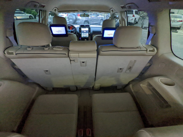 Toyota LAND CRUISER PRADO 2017/ White LHD Petrol AT SUV 4WD view 2