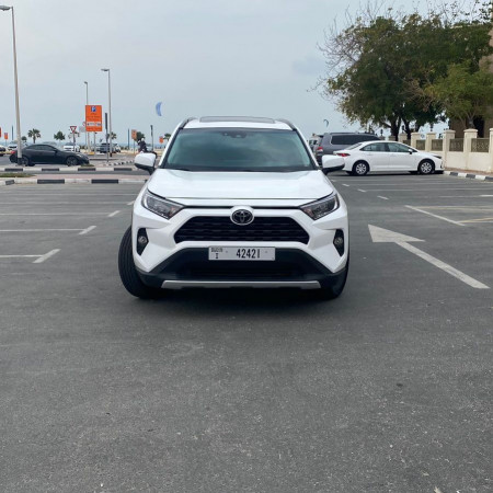 Toyota RAV 4 2019  White LHD Petrol AT SUV 4WD view 13