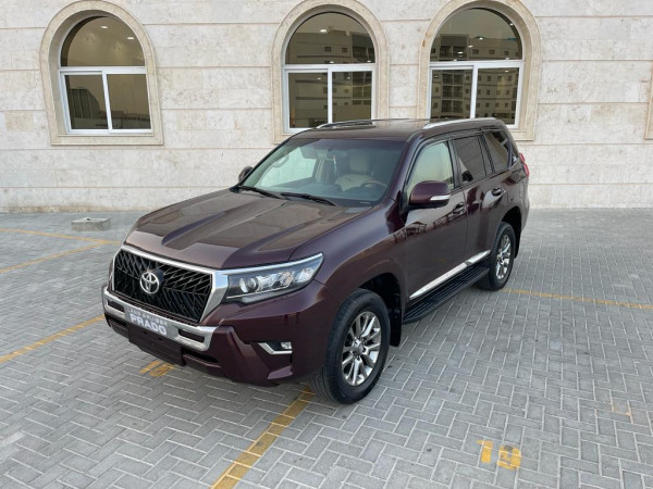 Toyota LAND CRUISER PRADO 2012  Maroon LHD Petrol AT SUV 4WD view 2