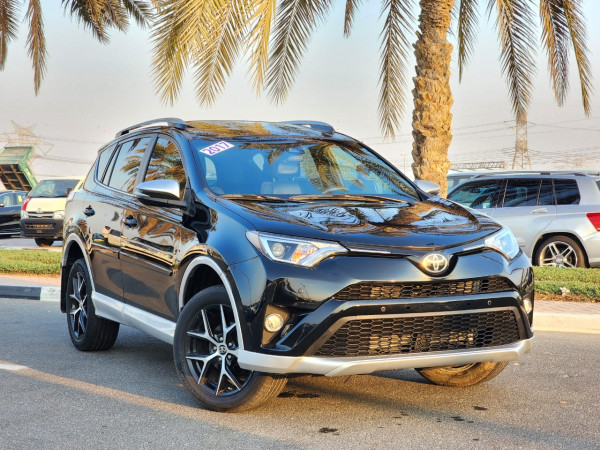 Toyota RAV 4 2017  Black LHD Petrol AT SUV Crossover 2WD view 20