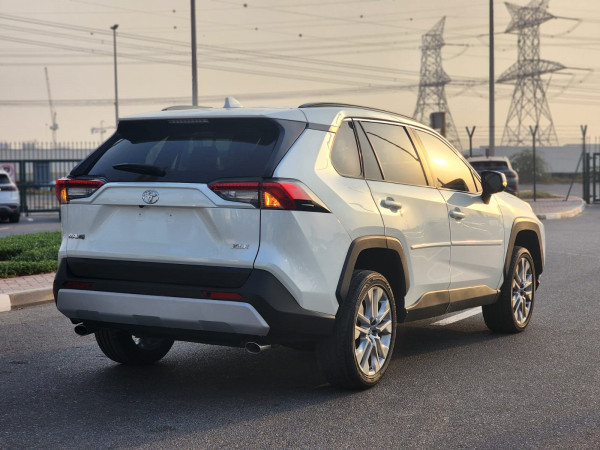 Toyota RAV 4 2022  White LHD Petrol AT SUV Crossover 2WD view 3
