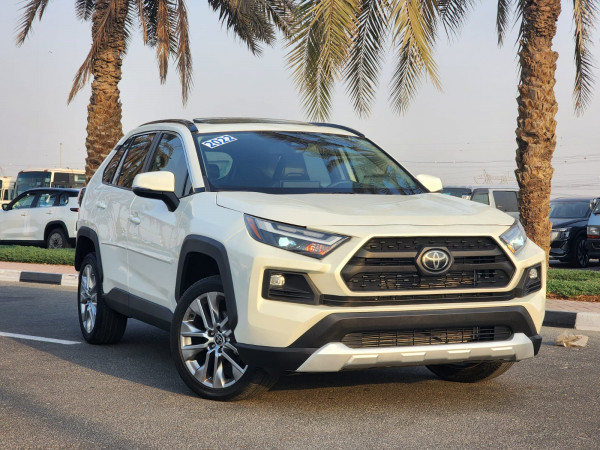 Toyota RAV 4 2022  White LHD Petrol AT SUV Crossover 2WD view 20