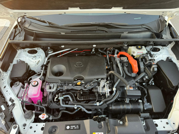 Toyota RAV 4 2021  White LHD Hybrid AT SUV Crossover 4WD view 11