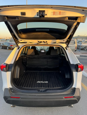 Toyota RAV 4 2021  White LHD Hybrid AT SUV Crossover 4WD view 12