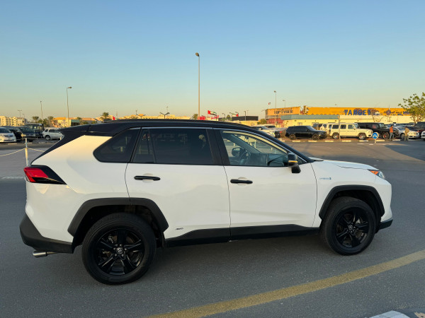 Toyota RAV 4 2021  White LHD Hybrid AT SUV Crossover 4WD view 16