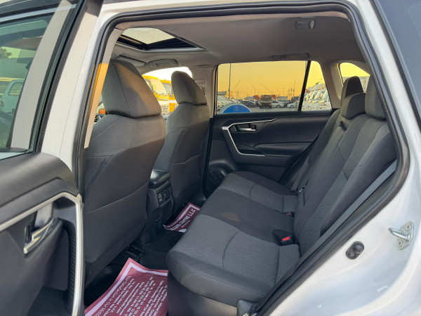 Toyota RAV 4 2021  White LHD Hybrid AT SUV Crossover 4WD view 20