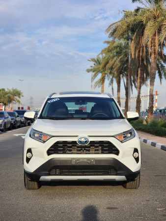 Toyota RAV 4 2019  White LHD Hybrid AT SUV Crossover 2WD
