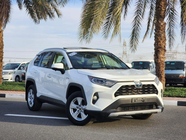 Toyota RAV 4 2019  White LHD Hybrid AT SUV Crossover 2WD view 16