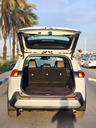 Toyota RAV 4 2019  White LHD Hybrid AT SUV Crossover 2WD view 19
