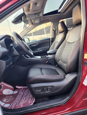 Toyota RAV 4 2022  Red LHD Petrol AT SUV Crossover 4WD view 4