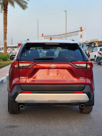 Toyota RAV 4 2022  Red LHD Petrol AT SUV Crossover 4WD view 5