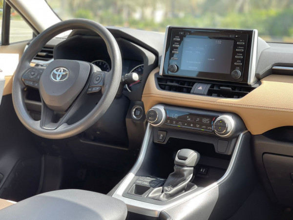 Toyota RAV 4 2019  White LHD Petrol AT SUV Crossover 4WD view 2