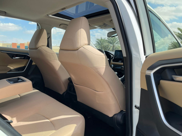 Toyota RAV 4 2019  White LHD Petrol AT SUV Crossover 4WD view 3