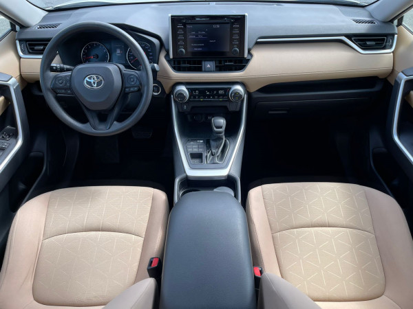 Toyota RAV 4 2019  White LHD Petrol AT SUV Crossover 4WD view 4
