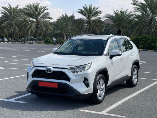 Toyota RAV 4 2019  White LHD Petrol AT SUV Crossover 4WD view 23