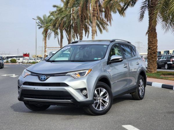 Toyota RAV 4 2017  Silver LHD Hybrid AT SUV Crossover 2WD view 16