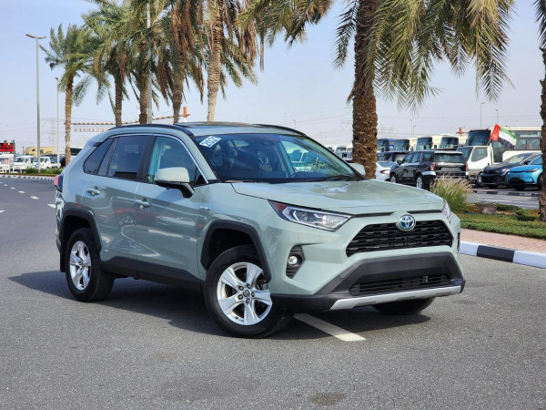 Toyota RAV 4 2021  Green LHD Hybrid AT SUV Crossover 2WD view 19