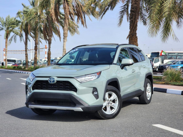 Toyota RAV 4 2021  Green LHD Hybrid AT SUV Crossover 2WD view 23