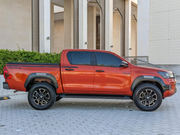 Toyota Hilux 2021  Red LHD Petrol AT Pickup 4WD view 4