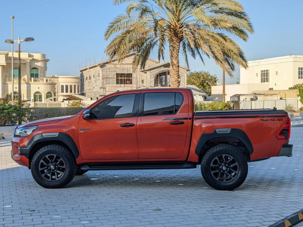 Toyota Hilux 2021  Red LHD Petrol AT Pickup 4WD view 5