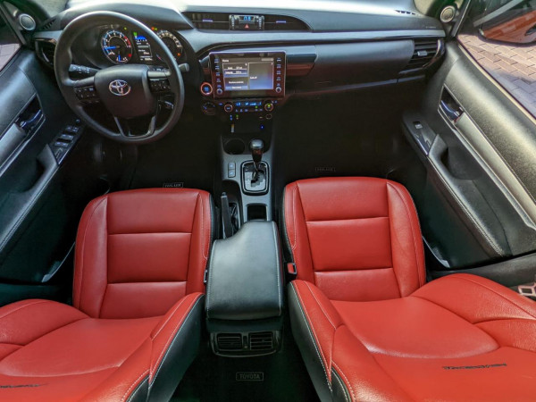 Toyota Hilux 2021  Red LHD Petrol AT Pickup 4WD view 7