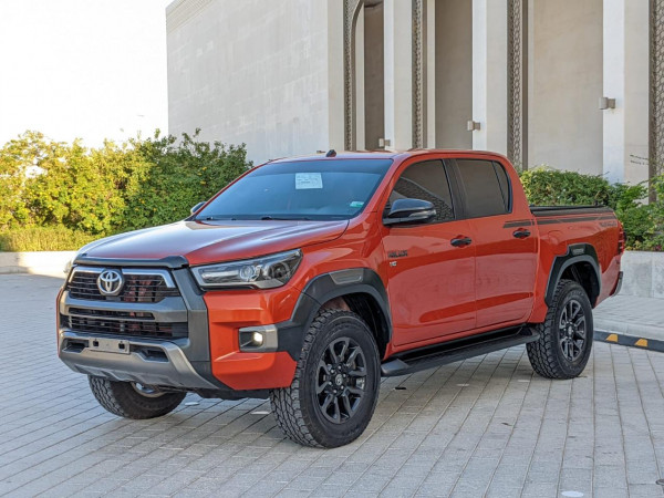 Toyota Hilux 2021  Red LHD Petrol AT Pickup 4WD view 11