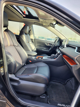 Toyota RAV 4 2019  Black LHD Petrol AT SUV Crossover 4WD view 2