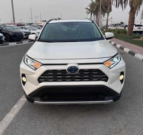 Toyota RAV 4 2020  White LHD Hybrid AT SUV Crossover 2WD view 12