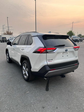 Toyota RAV 4 2020  White LHD Hybrid AT SUV Crossover 2WD view 13