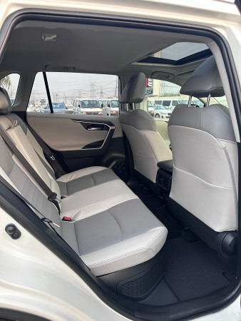 Toyota RAV 4 2020  White LHD Hybrid AT SUV Crossover 2WD view 15