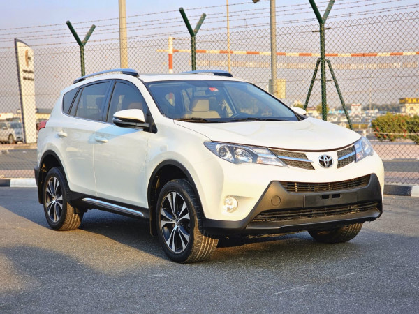 Toyota RAV 4 2014  White LHD Petrol AT SUV Crossover 2WD view 2