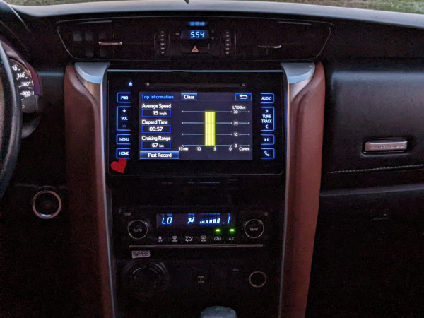Toyota Fortuner 2016  White LHD Petrol AT SUV 4WD view 9