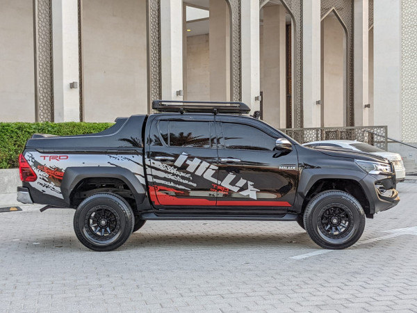 Toyota Hilux 2021  Black LHD Petrol AT Pickup 4WD view 2