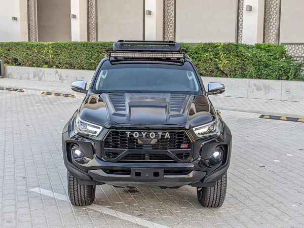 Toyota Hilux 2021  Black LHD Petrol AT Pickup 4WD view 3