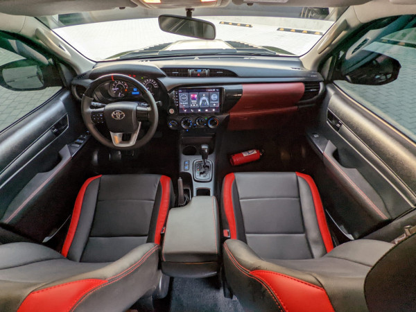 Toyota Hilux 2021  Black LHD Petrol AT Pickup 4WD view 8