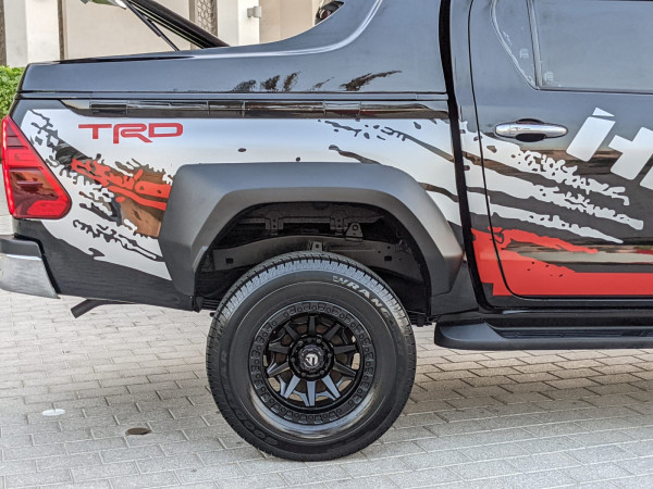 Toyota Hilux 2021  Black LHD Petrol AT Pickup 4WD view 12