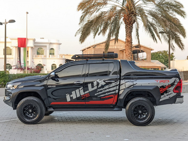 Toyota Hilux 2021  Black LHD Petrol AT Pickup 4WD view 16