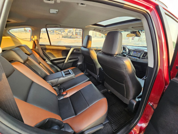 Toyota RAV 4 2018  Red LHD Petrol AT SUV Crossover 4WD view 2