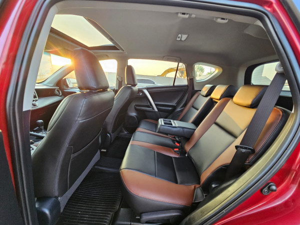 Toyota RAV 4 2018  Red LHD Petrol AT SUV Crossover 4WD view 3