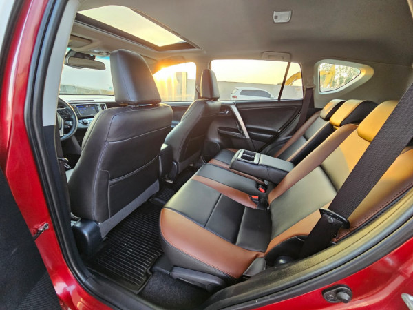 Toyota RAV 4 2018  Red LHD Petrol AT SUV Crossover 4WD view 4