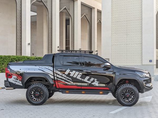 Toyota Hilux 2021  Black LHD Petrol AT Pickup 4WD view 2