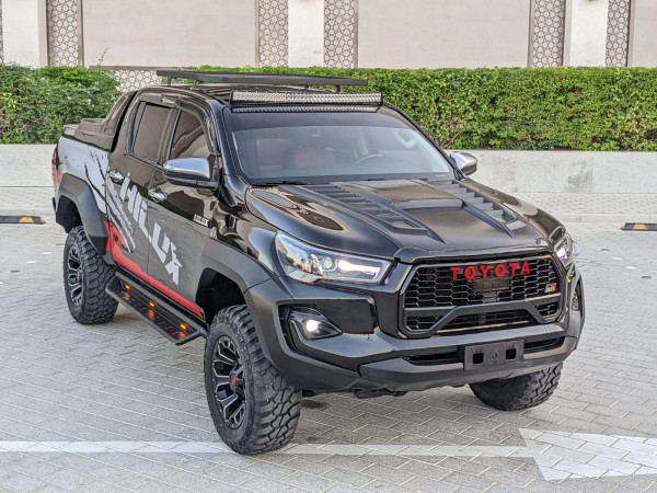 Toyota Hilux 2021  Black LHD Petrol AT Pickup 4WD view 3