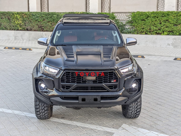 Toyota Hilux 2021  Black LHD Petrol AT Pickup 4WD view 4