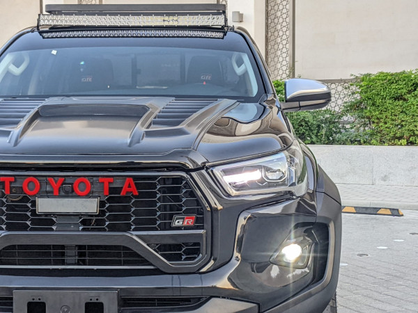 Toyota Hilux 2021  Black LHD Petrol AT Pickup 4WD view 5
